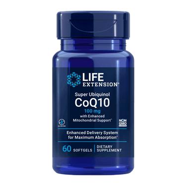 Super Ubiquinol CoQ10 100 mg 60 Softgels Life Extension - Conners Clinic